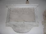 Fairly simple white marble plaque