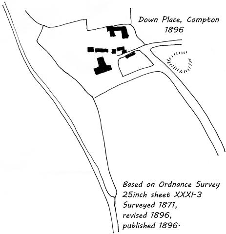 Down Place map